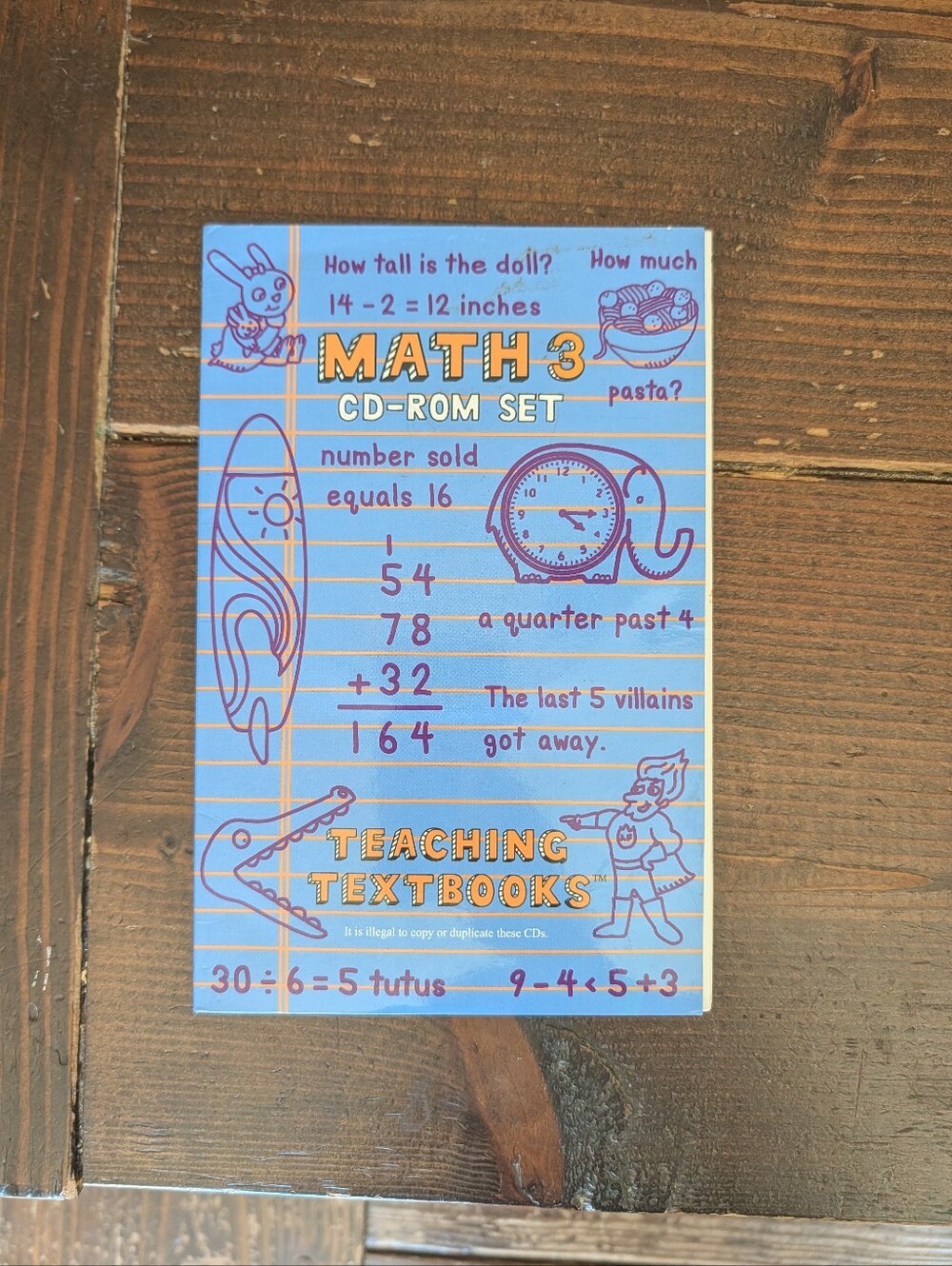 Teaching Textbooks Math 3 CD-ROM Set (Discs 1-4) Homeschool Curriculum